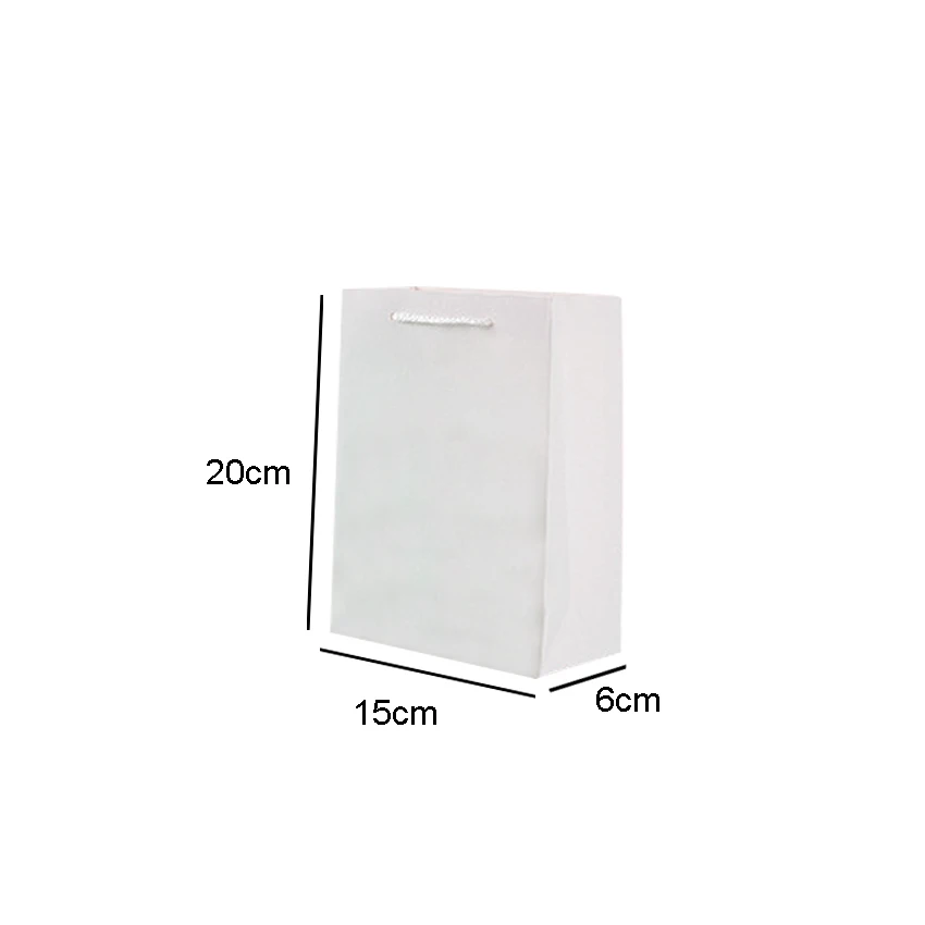 15x20cm white 10 шт./партия, 15x20 см, 12x16 см, одноцветная плотная бумажная сумка DIY, многофункциональная декоративная бумажная подарочная сумка - Цвет: 15x20cm white