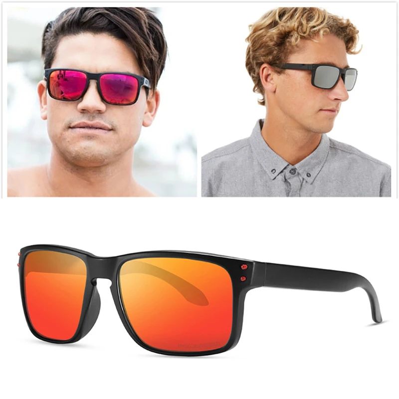 

Мужские и женские темные очки KDEAM, трендовые квадратные поляризационные солнцезащитные очки с защитой UV400, черные очки в коробке, 2020