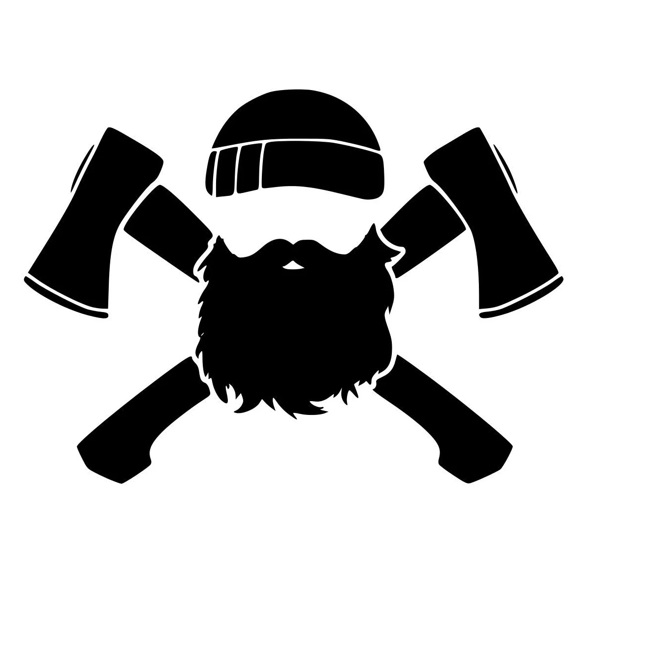 Наклейка с бородой усы борода рост хипстер топор гребень виниловая наклейка Oem