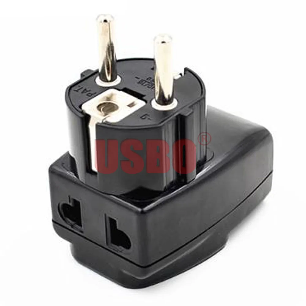 Универсальный дорожный адаптер из черной меди 16 А 250 В | Электроника