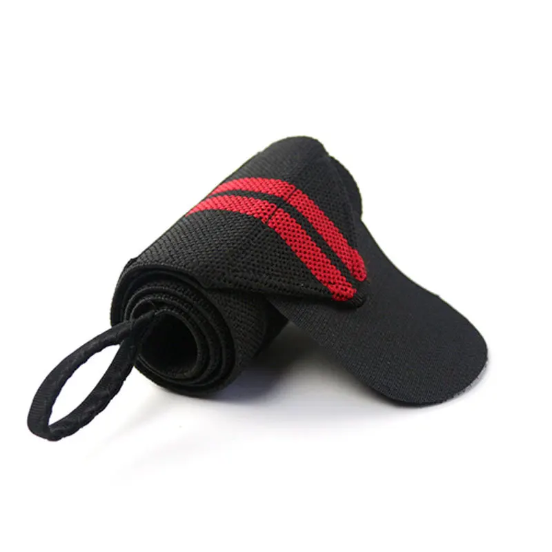 1PCS RED 1 шт. Регулируемый дышащий браслет Тяжелая атлетика Powerlifting поддержка запястья фитнес тренажерный зал спортивные эластичные бинты для запястья повязки - Цвет: 1PCS RED