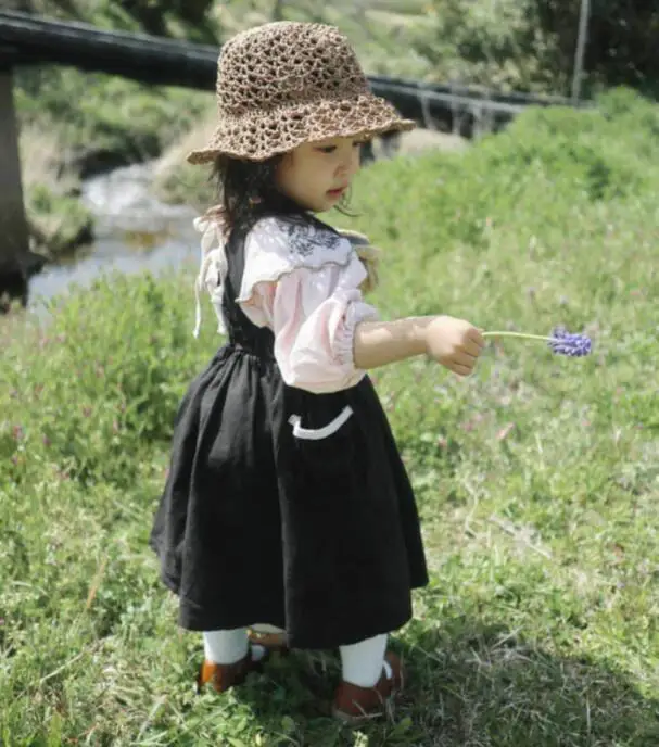 Весенне-Летнее Детское платье для девочек без рукавов черные платья принцессы