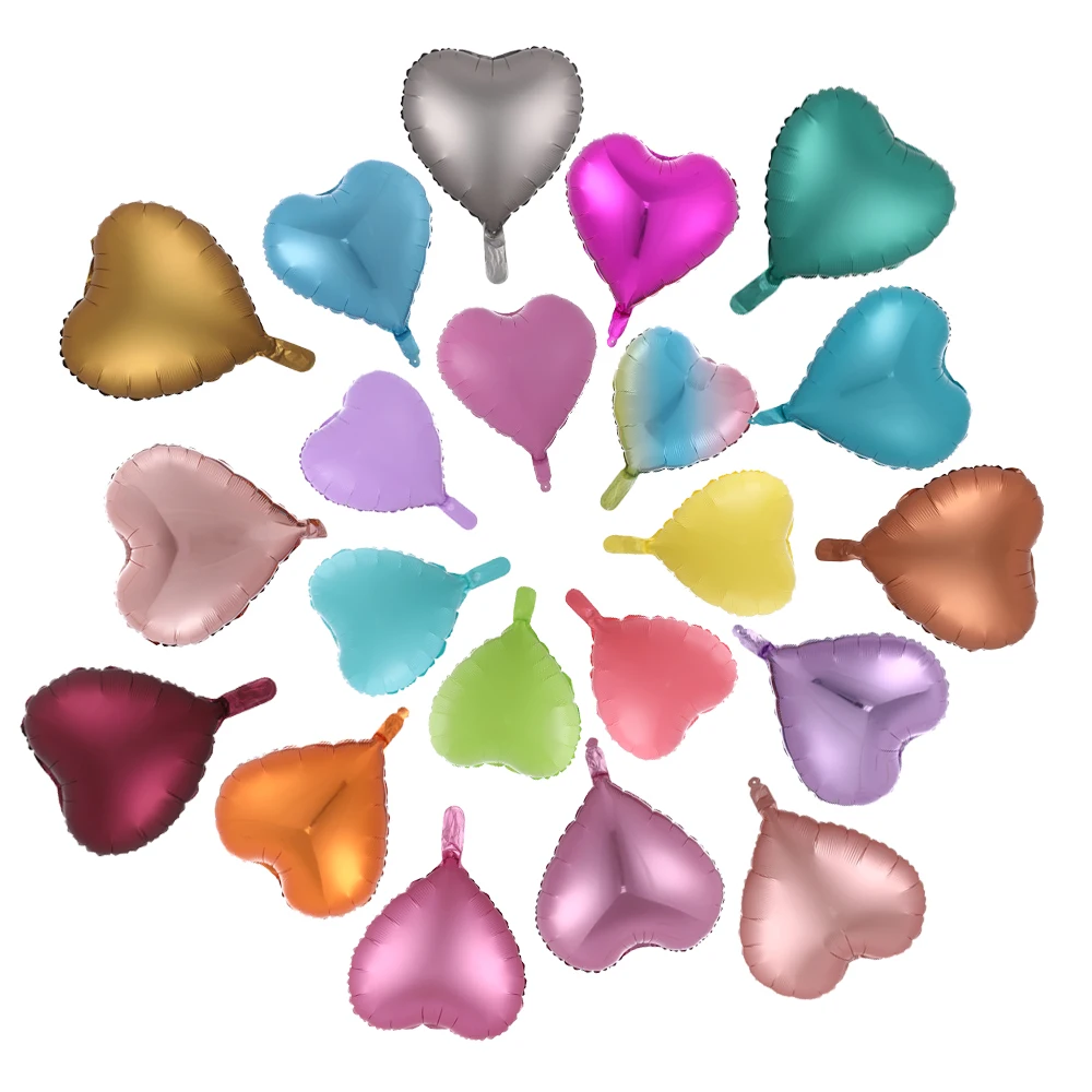 

5pcs 18inch Colorful Heart Foil Balloons Love Helium Balloons Valentines Wedding Birthday Party Baby Shower Decor Supplies