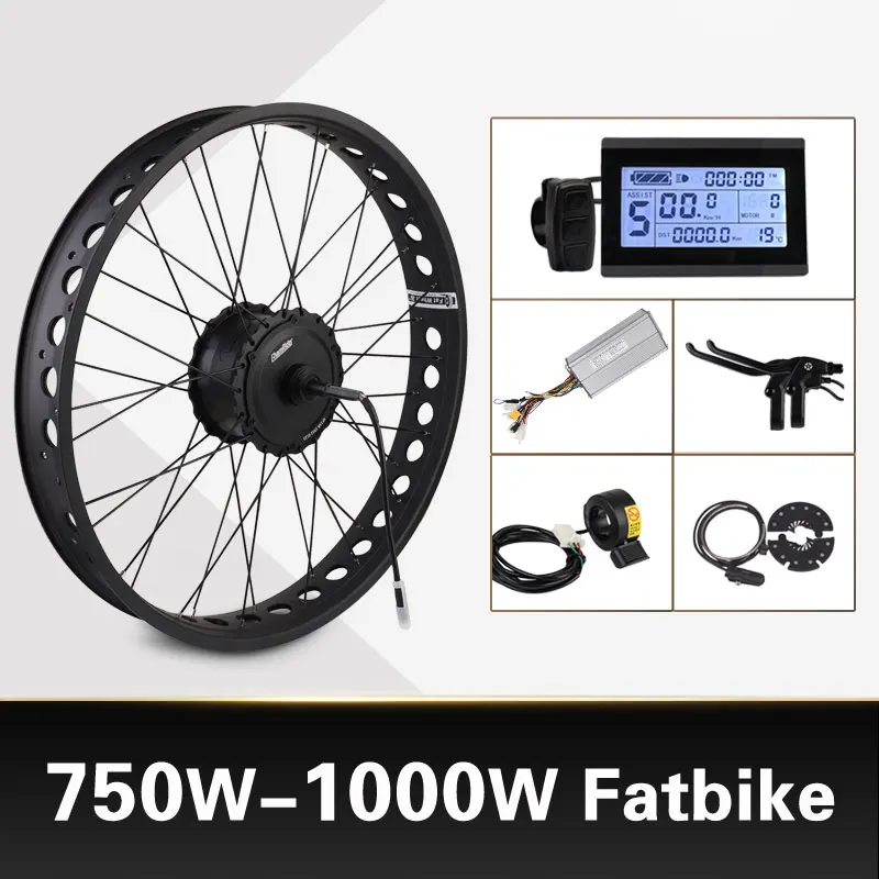 

Fat Bike Electric Wheel 52V 1000W Snow Bike Kit 48V 750W Electric Bike Conversion kit 4.0 Wheel ebike kit MXUS XF15Fat Hub Motor