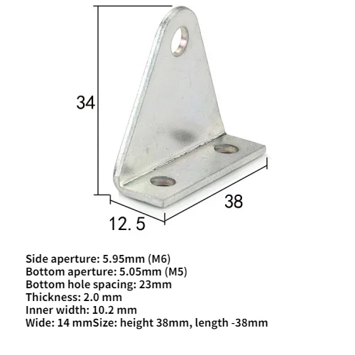 

Кронштейн для железной пластины L-образный