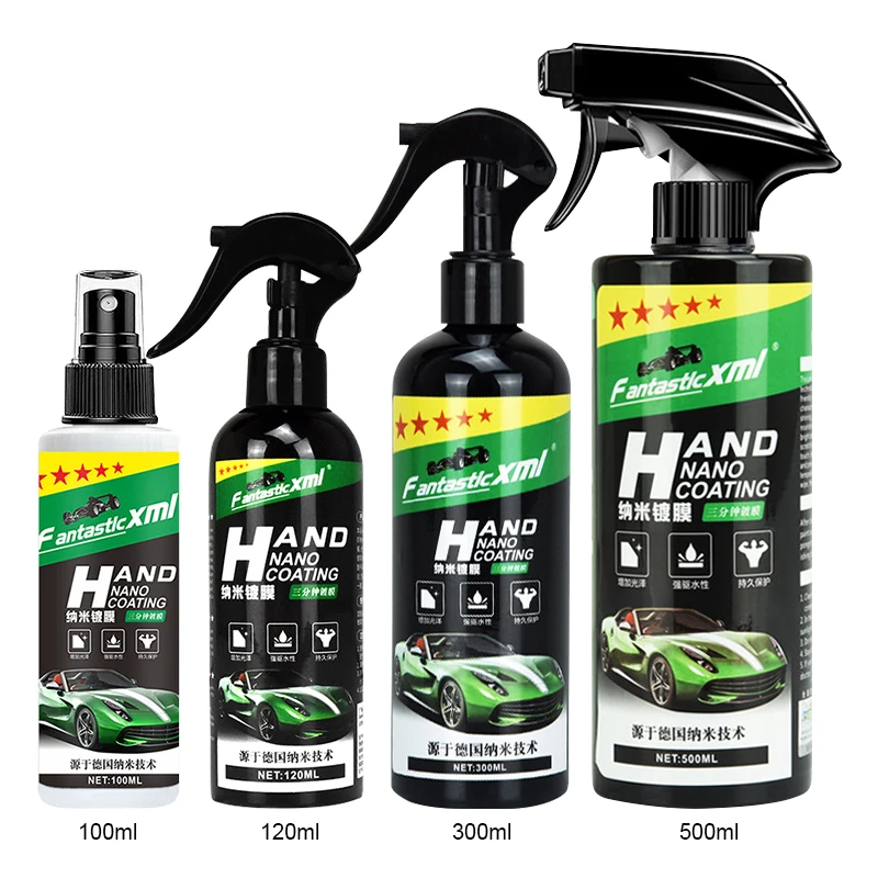 Universal Car Repellent Spray Wax Coating Quick Glass Plated Crystal Liquid Polishing Anti-scratch Car Detailing Accessories