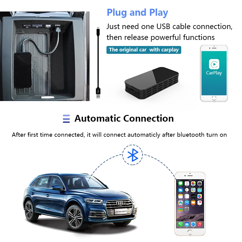 5G Carplay беспроводной зеркало коробка ювелирных изделий проекция для Iphone IOS версии