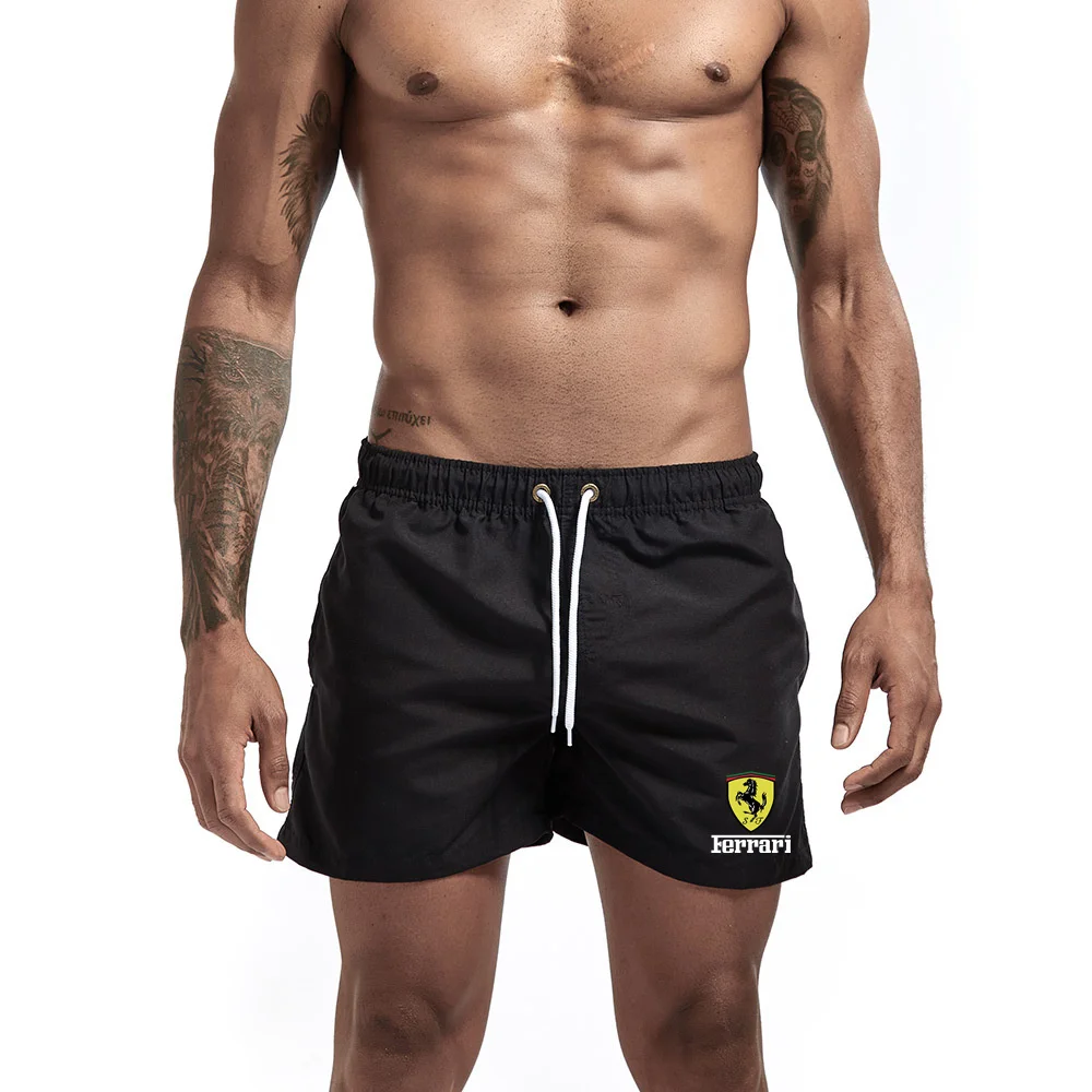 

2021 New men's fitness fitness beach shorts men's summer gym exercise men and women breathable sportswear jogging beach shorts