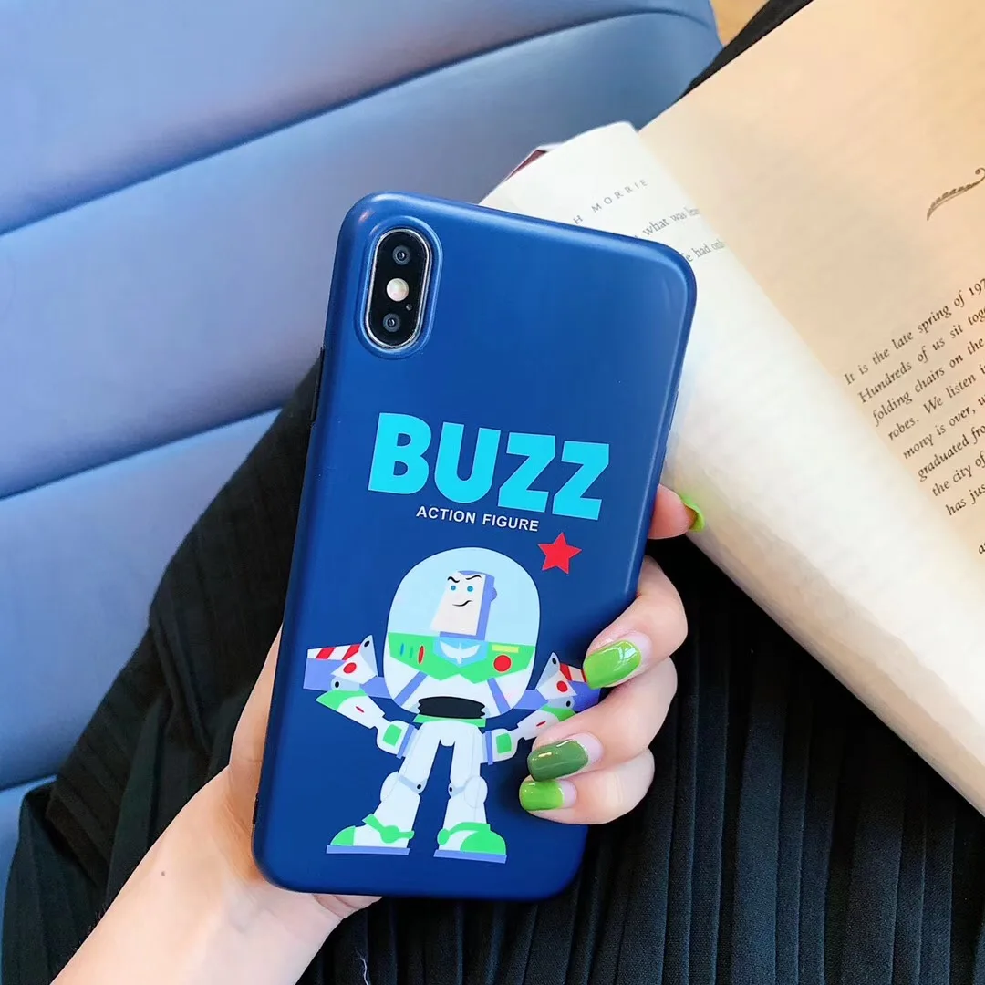 Cute Toy Story Buzz Woody Alien Phone Case For Apple iPhone 7 8 6 6s Plus Glossy IMD Cover 11 Pro Max X XS XR Coque