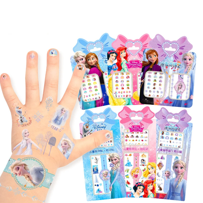 Игрушки для макияжа Холодное сердце 2 Эльза и Анна наклейки ногтей Дисней