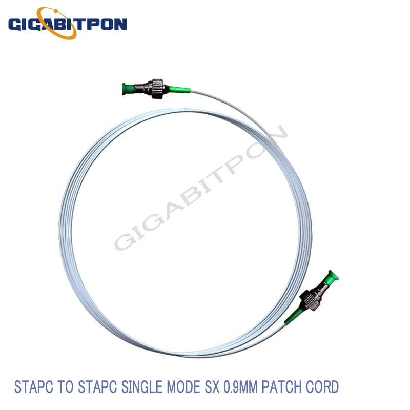 Jumper ST-ST fiber optic cable ST/APC-ST/APC SM SX 0.9mm G652D FTTH fiber optic jumper10pcs