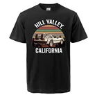 Летняя коллекция 2021, Винтажная Футболка Марти в стиле Назад в будущее, в стиле унисекс, в стиле хип-хоп, хлопковый крутой Топ, Мужская одежда, большие размеры, футболки