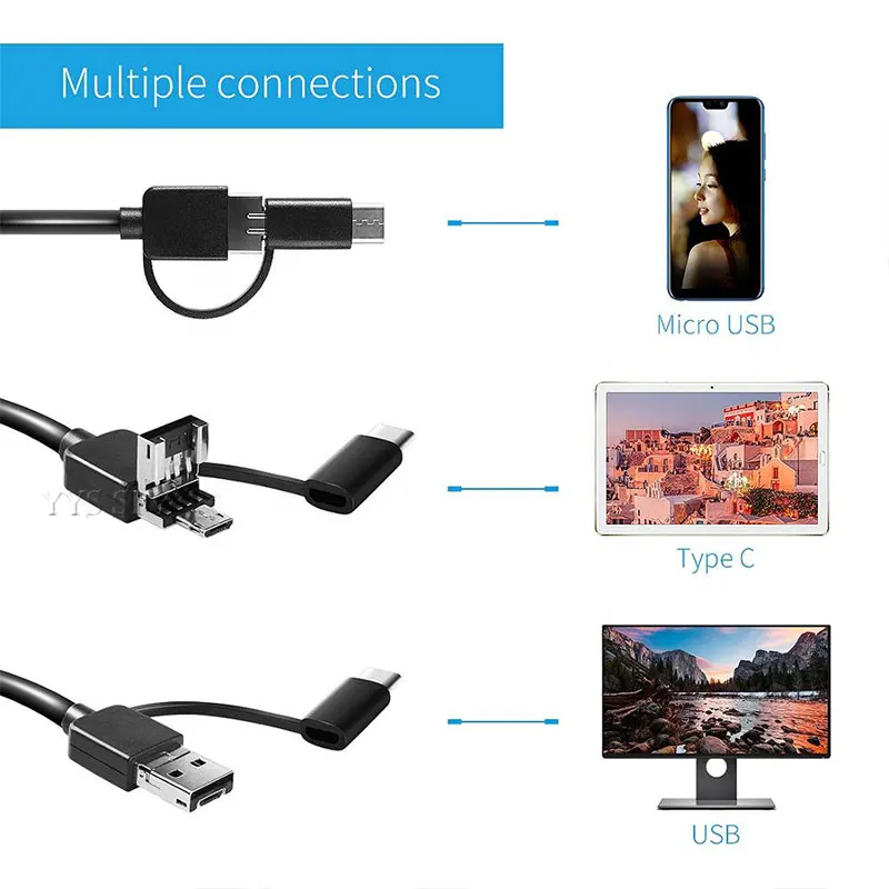 Эндоскоп с Wi Fi коробкой 5 мм 6 светодиодов 720P|Компактные видеокамеры| |