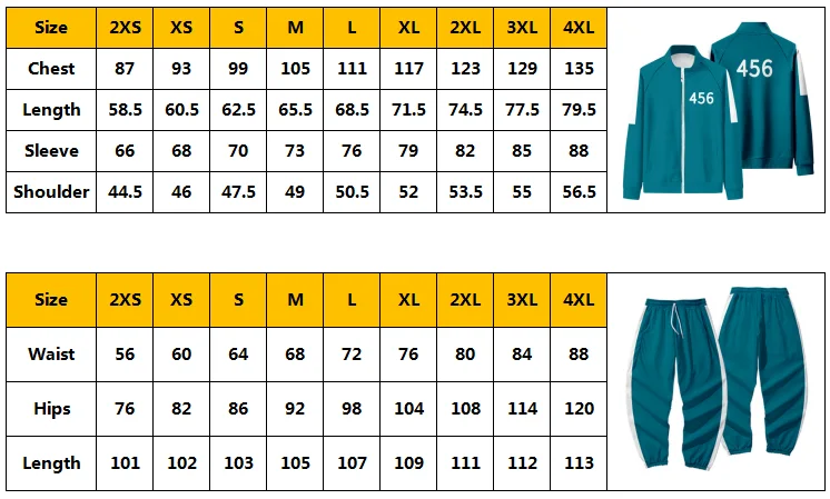 Корейский костюм для косплея по телевизору и кальмарам Мужская одинаковая
