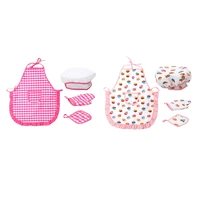kids baking sets for girls real kids cooking set with hat and apron pretend play chef role playing costumesages 3