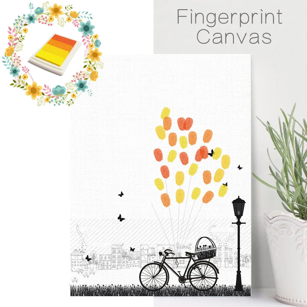 Креативный ретро-велосипед DIY с граффити на палец для вечеринки в честь Дня