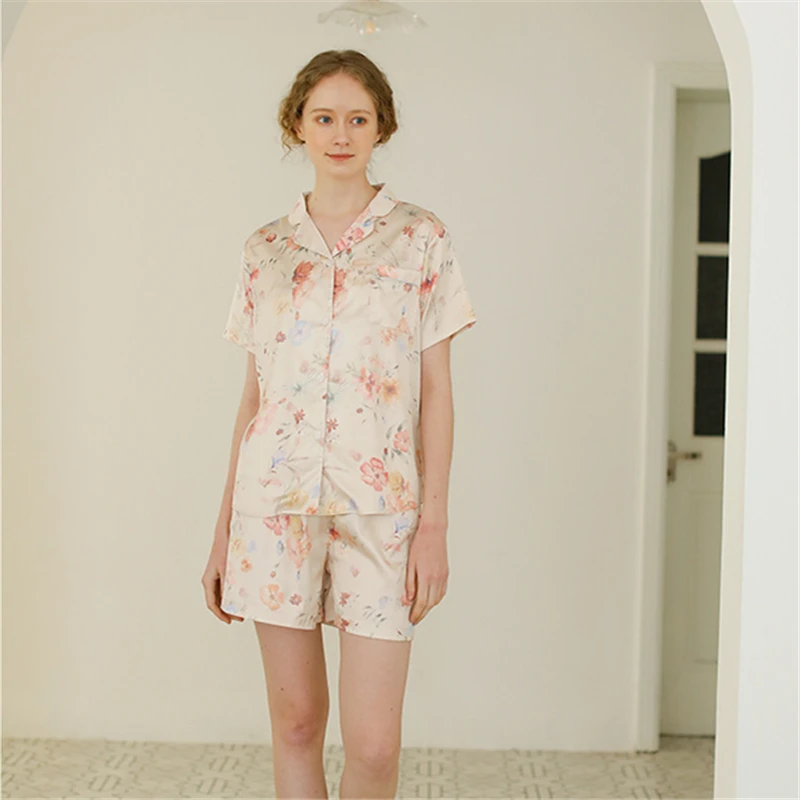 2020 короткие пижамы летние женские сексуальные Mujer Домашняя одежда Комплект для