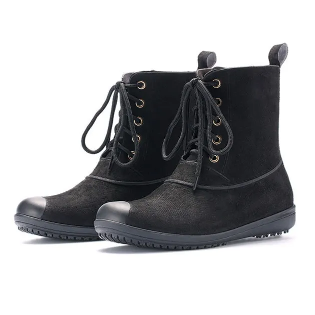 Резиновые женские ботильоны без шнуровки из ПВХ дождевые сапоги