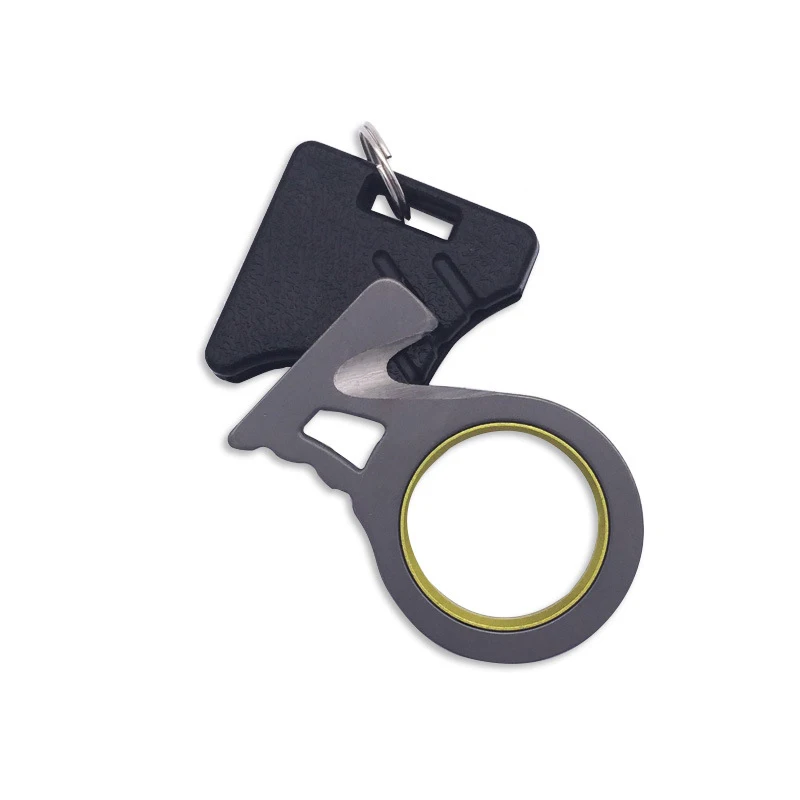 Открытый однопальцевый острый нож с отверстием для Веревки Резак Режущий