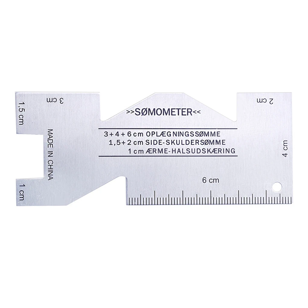 

DIY Sewing Patchwork Ruler Aluminium Alloy Manual Sewing Measuring Ruler Knitting Quilting Dressmaking Measuring Gauge Tool