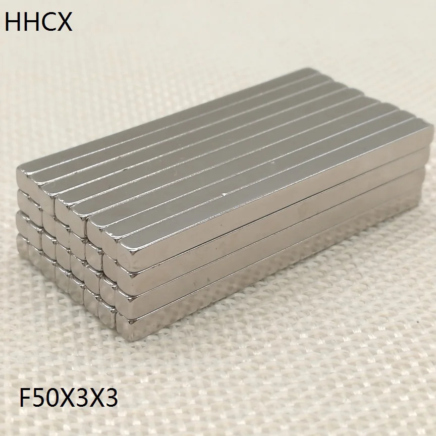 5 10 20 50 шт./лот магнит 50*3*3 N35 Сильный NdFeB редкоземельный 50x3x3 неодимовые магниты для