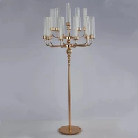 4 pcs lot candelabras wedding table centerpiece luxury candelabrum metal candle holders for home decoration