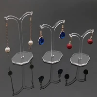 new creative 10 acrylic jewelry display earring holder earrings display rack ornaments display stand photography props organizer