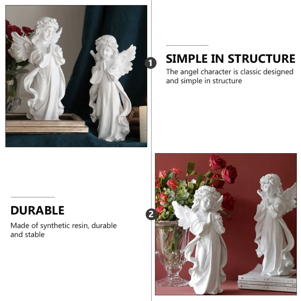

1pc Character Ornament Tabletop Trinket Lovely Angel Decor European Style Fairy