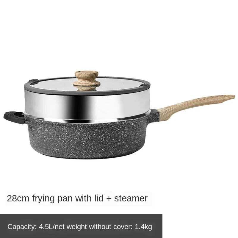 

Maifanitum non-stick pan non-lampblack pan maifanitum frying pan stove dual-use pan