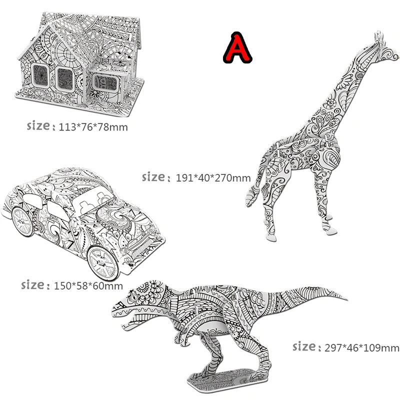 3D пазлы картина граффити пейзаж игрушки для детей детские игры набор