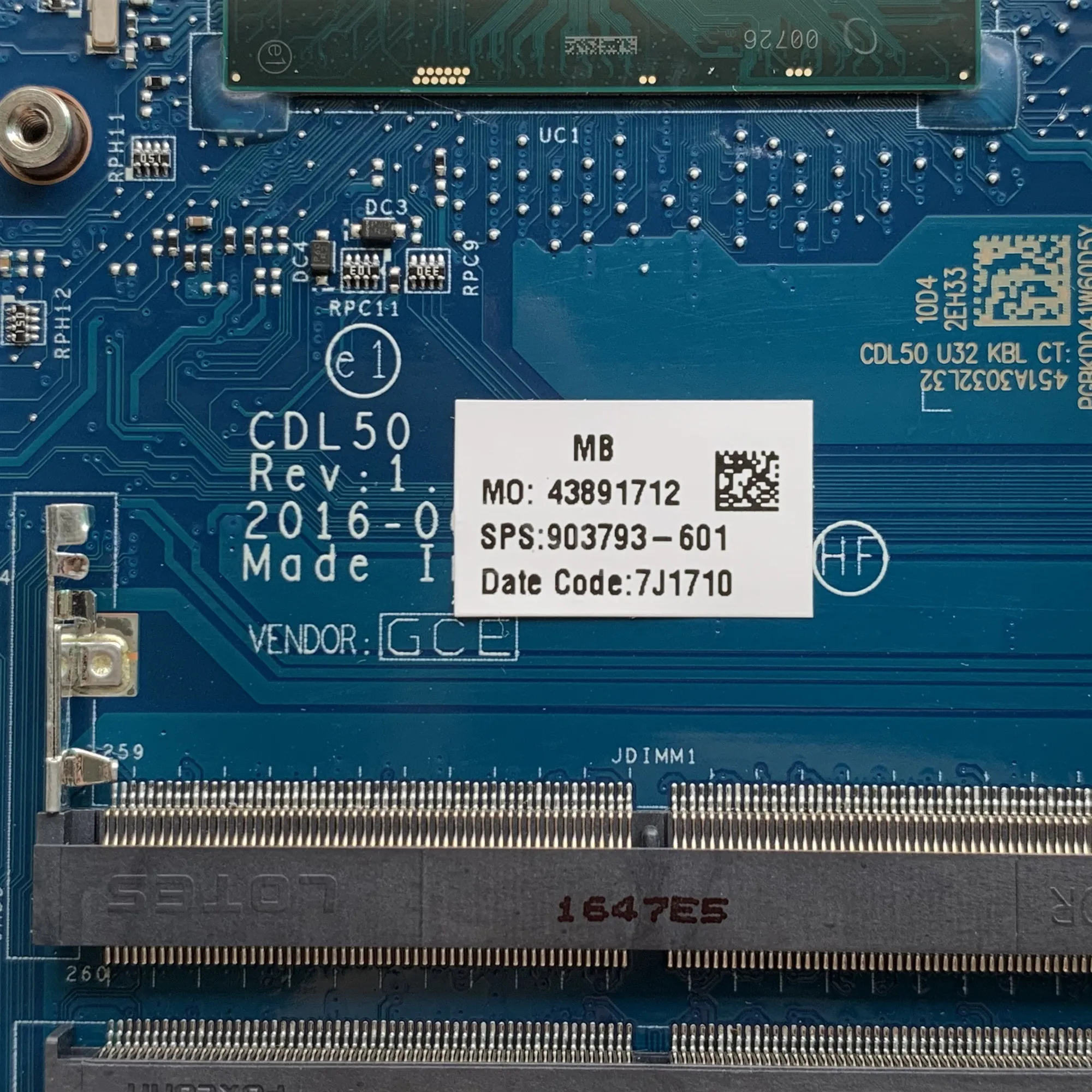 Для ноутбука HP 15-AY материнская плата для с процессором I5-7200U 903793-001 903792-001 903792-501