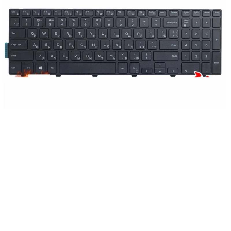 Русская клавиатура для ноутбука DELL Inspiron P26E P28E 5557 P39F P40F MP-13N73SU-442 MP-13N7 CN-0JYP58 CN-0HHCC8-72438