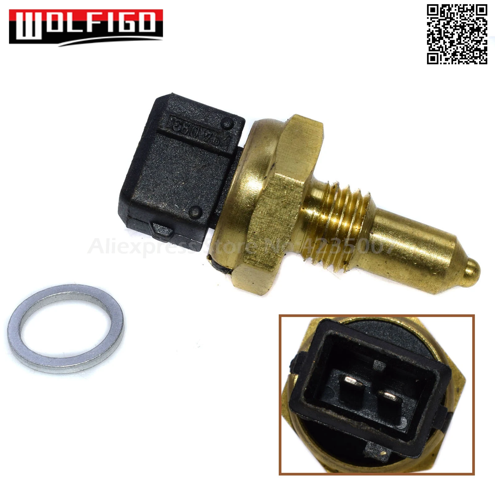 Датчик температуры охлаждающей жидкости WOLFIGO для BMW E36 E38 E39 E46 E60 E61 E63 E64 E81 E82 E87 E88 E90