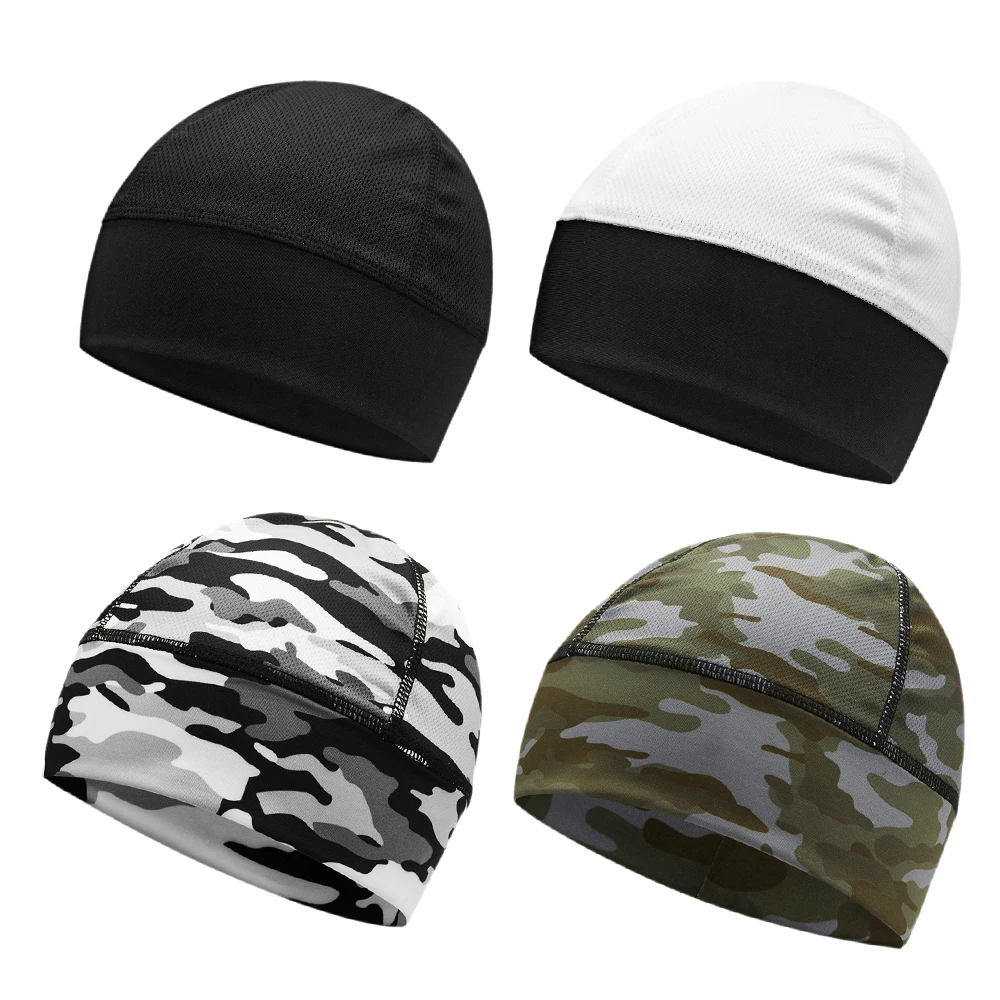 WOSAWE Summer Quick Dry Cycling Skull Cap Helmet Liner Hat Running Football Beanie Bicycle Motorcycle Bike Bandana Sports Hat