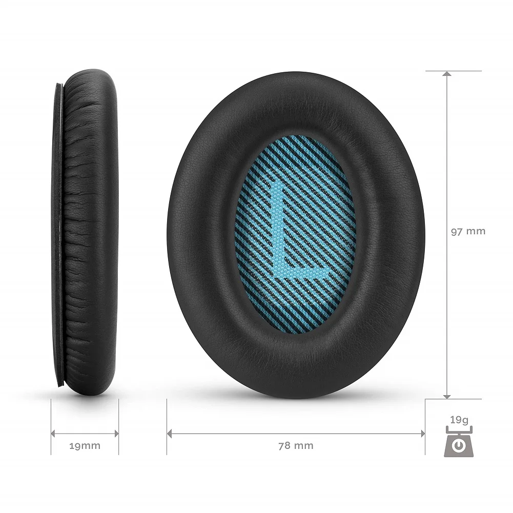 

Replacement Earpads for Bose QuietComfort QC 15 25 35 Premium Ear Pads QC15 QC25 QC35 AE2 & SoundLink, Memory Foam and Soft