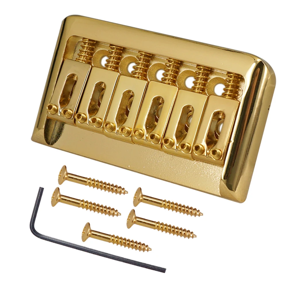 Металлическое гитарное седло с перемычкой для 6-струнной электрогитары бас