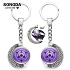 Статуэтка аниме Шаринган для мужчин и женщин, Uchiha Sasuke Madara, фигурка с поворотом на 360 градусов, стеклянная лампа, детский подарок