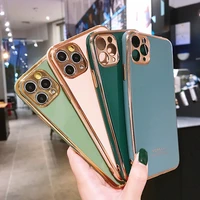 plating camera lens protective phone case for iphone 11 xs xr x 8 7 6 plus se 2020 tpu full cover shockproof phone case