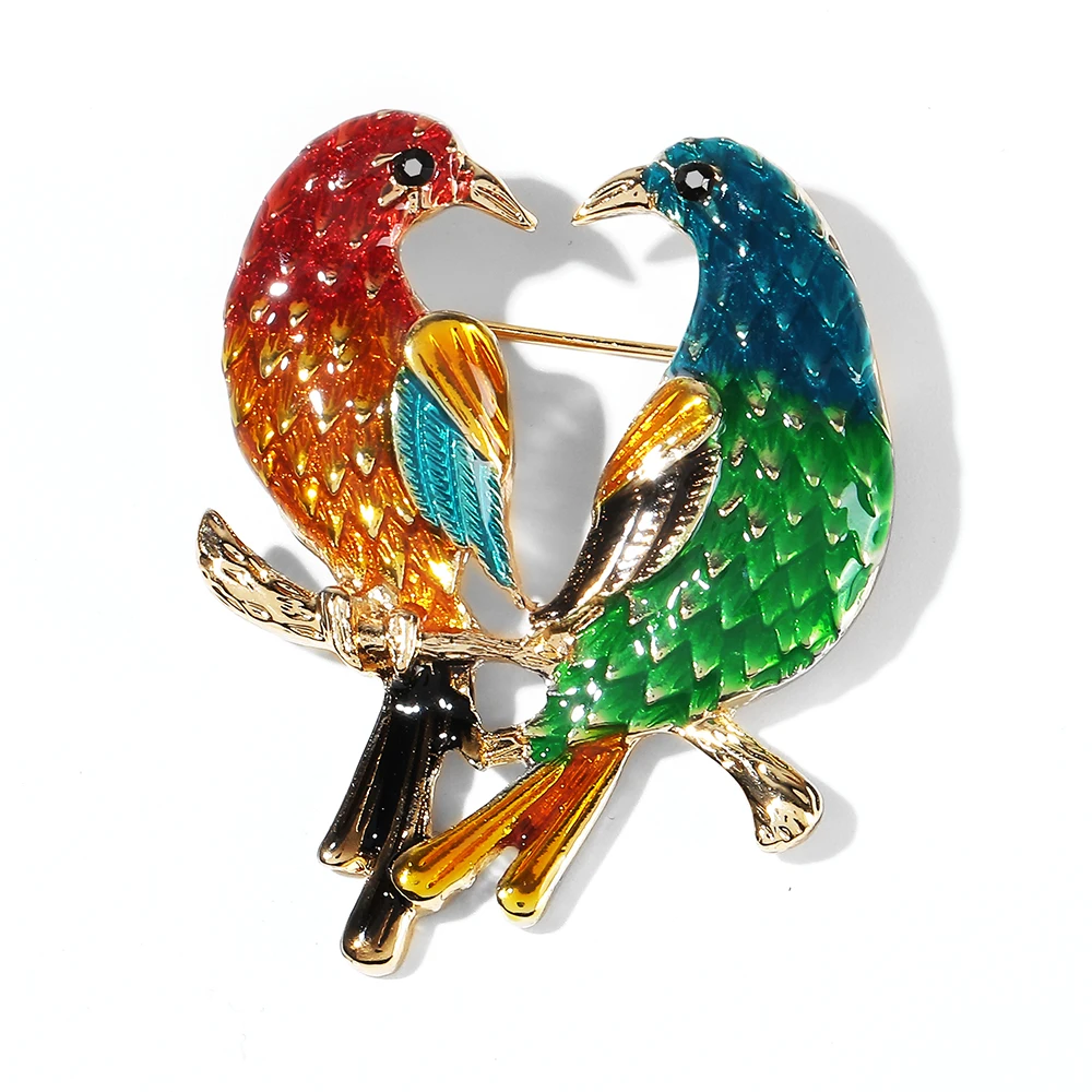 

WYBU Humming Bird Women Brooch Pin Gift Cute Canary Animal Broches Fashion Jewelry Bouquet Gift For Friends
