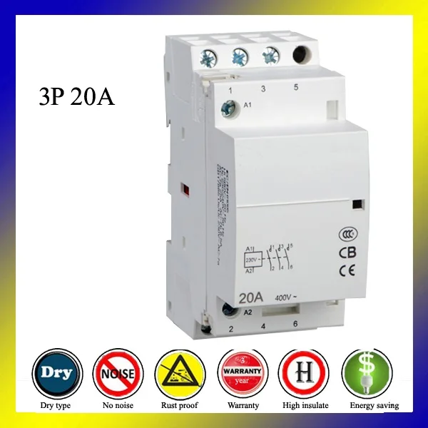 

WCT 16A 3P 3NO 220V автоматический контактор переменного тока на din-рейке