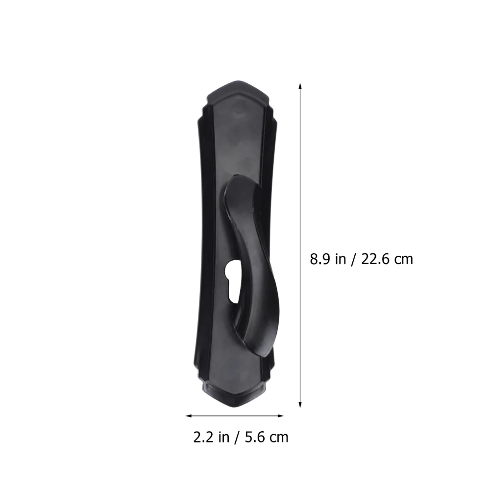 

1pc European Lock Silent Aluminum Alloy Lock Body Black Handle Lock