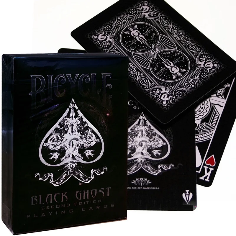 Велосипед черный призрак игральные карты Ellusionist колода для сбора покера USPCC