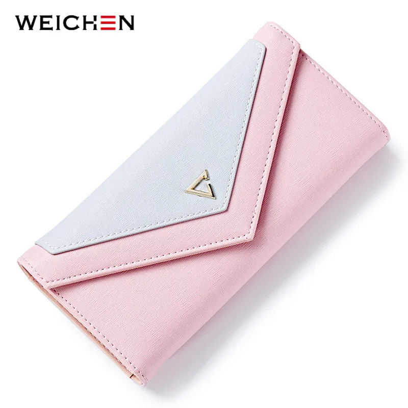 

Кошелек-конверт женский геометрический, с отделением для карт и телефона