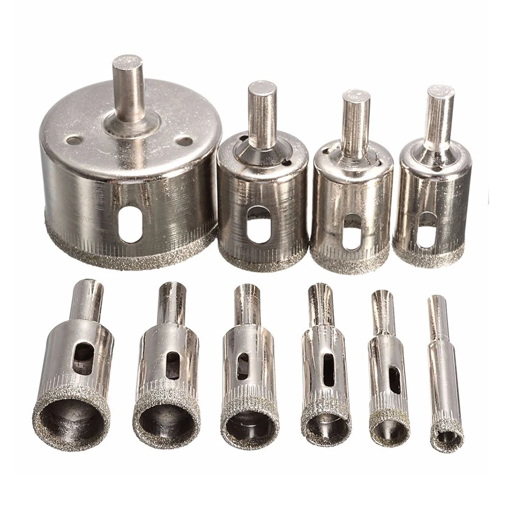 10 шт./компл. Открыватель для стеклянных отверстий алмазные сверла открытие