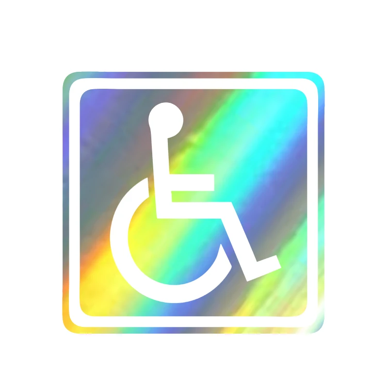 Наклейки для автомобиля DecalsMe модные наклейки инвалидов парковки ПВХ 13 см * |