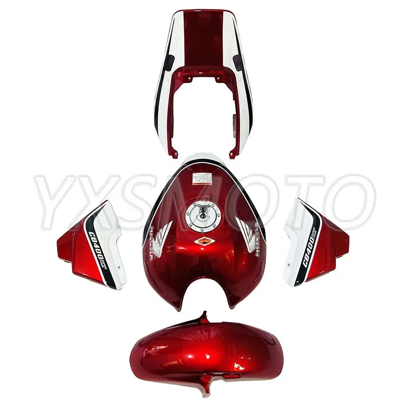 

brand new ABS red white mechanical injection molding fairing kit for honda CB400 VTEC 3 bodywork fairing cb 400 vtec3