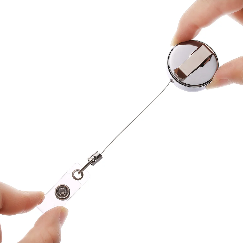 1 шт. выдвижной металлический брелок держатель для карт|Бейджи и аксессуары| |