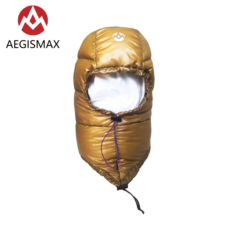 

AEGISMAX goose down hat men and women outdoor camping hiking hat high quality down hat envelope sleeping bag accessories 800FP