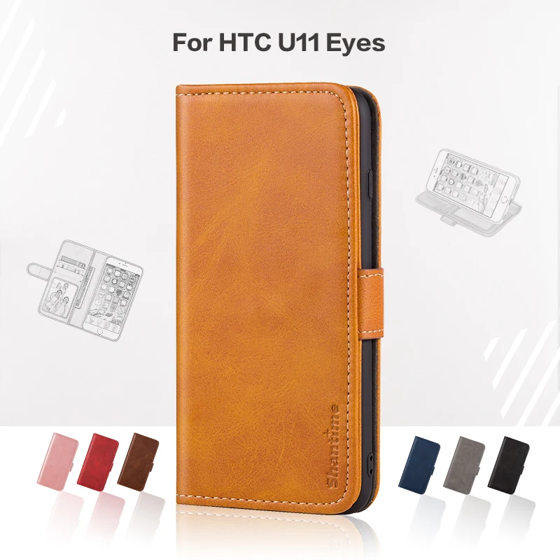 Откидной Чехол для htc U11 Eyes деловой чехол роскошный кожаный с магнитным