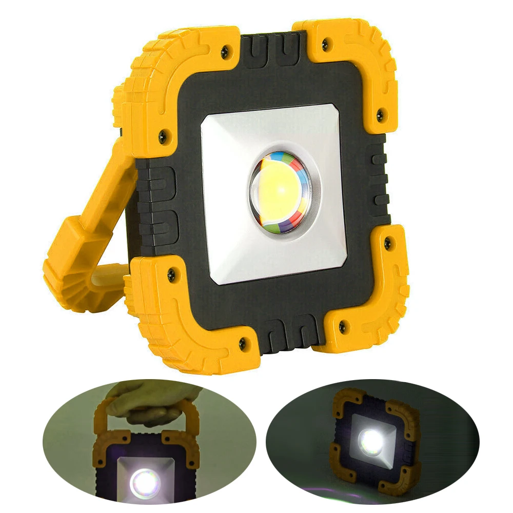 Solar COB LED Work Light Portable Lantern 10W Emergency Rechargeable Flood Outdoor Garden Spot Lamp | Освещение